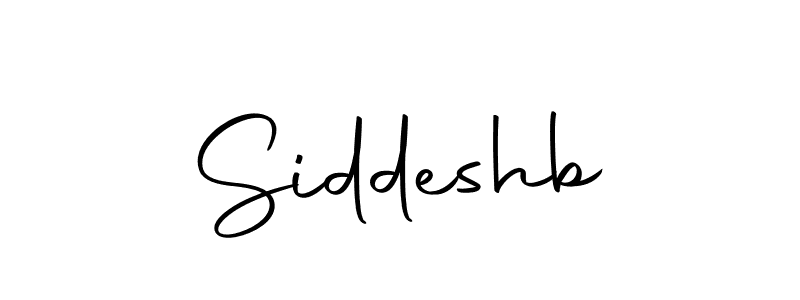 Create a beautiful signature design for name Siddeshb. With this signature (Autography-DOLnW) fonts, you can make a handwritten signature for free. Siddeshb signature style 10 images and pictures png