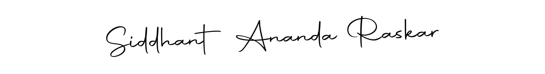 Make a beautiful signature design for name Siddhant Ananda Raskar. With this signature (Autography-DOLnW) style, you can create a handwritten signature for free. Siddhant Ananda Raskar signature style 10 images and pictures png