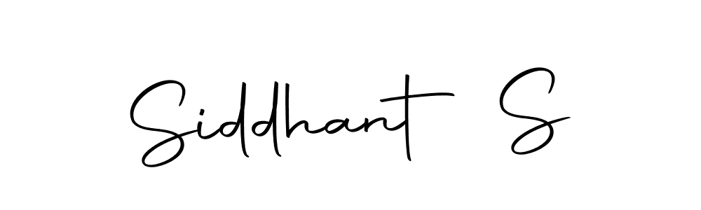 Design your own signature with our free online signature maker. With this signature software, you can create a handwritten (Autography-DOLnW) signature for name Siddhant S. Siddhant S signature style 10 images and pictures png