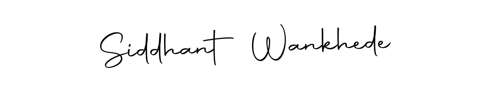 Design your own signature with our free online signature maker. With this signature software, you can create a handwritten (Autography-DOLnW) signature for name Siddhant Wankhede. Siddhant Wankhede signature style 10 images and pictures png