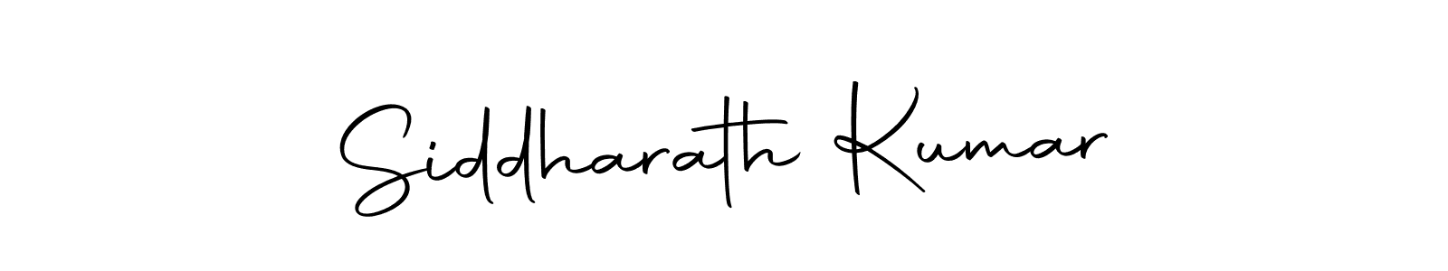 Create a beautiful signature design for name Siddharath Kumar. With this signature (Autography-DOLnW) fonts, you can make a handwritten signature for free. Siddharath Kumar signature style 10 images and pictures png