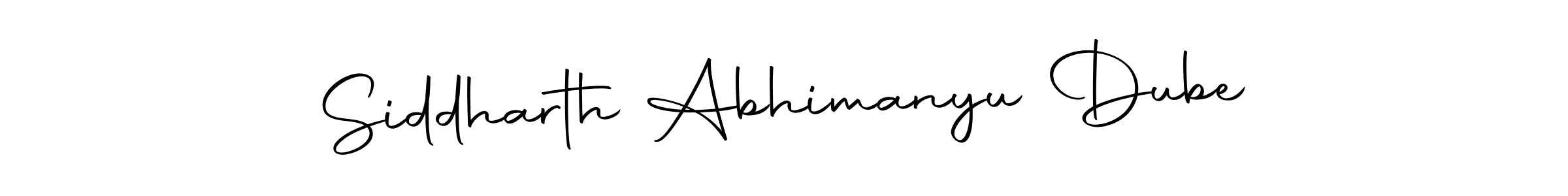 How to make Siddharth Abhimanyu Dube signature? Autography-DOLnW is a professional autograph style. Create handwritten signature for Siddharth Abhimanyu Dube name. Siddharth Abhimanyu Dube signature style 10 images and pictures png