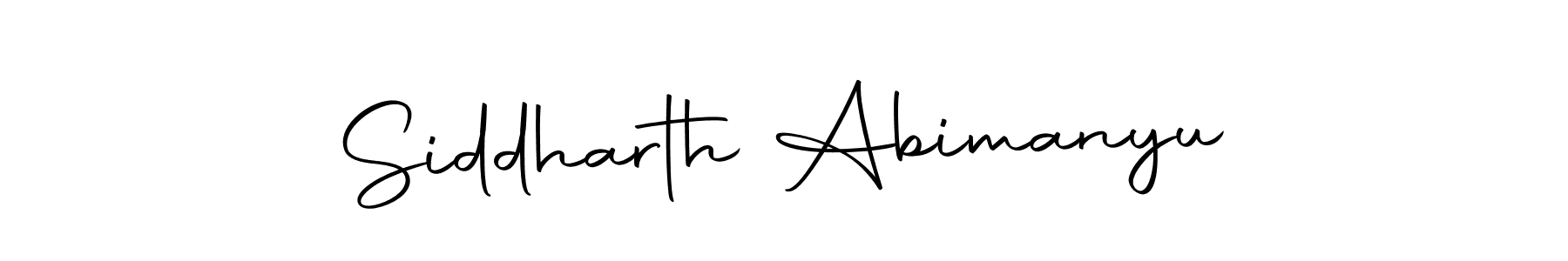 How to make Siddharth Abimanyu signature? Autography-DOLnW is a professional autograph style. Create handwritten signature for Siddharth Abimanyu name. Siddharth Abimanyu signature style 10 images and pictures png