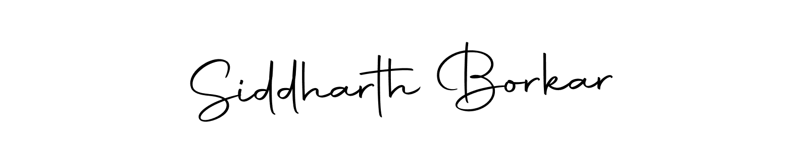 Create a beautiful signature design for name Siddharth Borkar. With this signature (Autography-DOLnW) fonts, you can make a handwritten signature for free. Siddharth Borkar signature style 10 images and pictures png