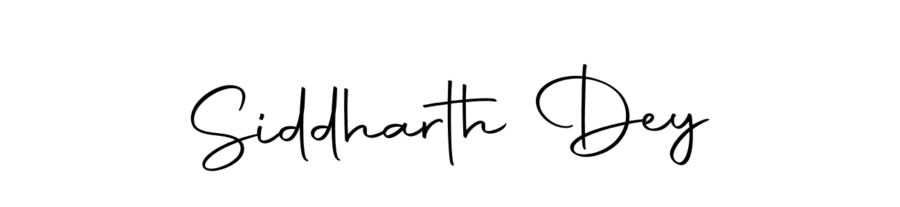 How to make Siddharth Dey name signature. Use Autography-DOLnW style for creating short signs online. This is the latest handwritten sign. Siddharth Dey signature style 10 images and pictures png