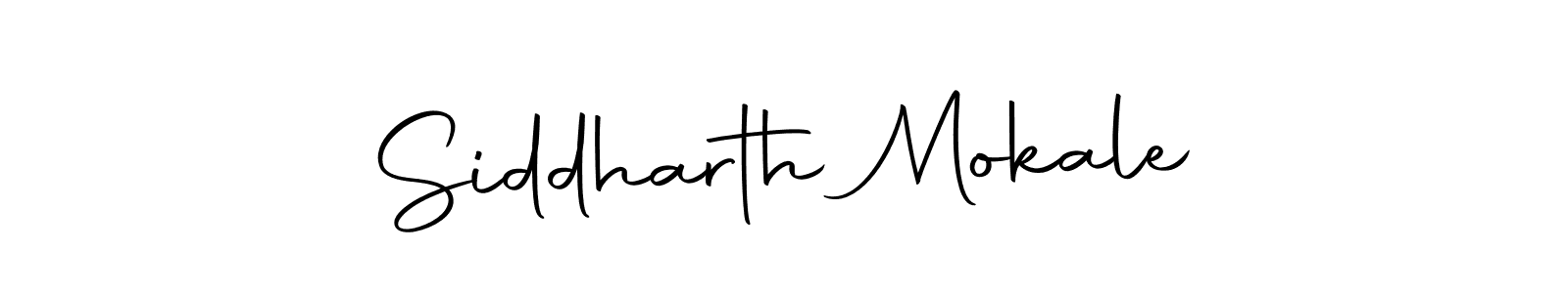 Design your own signature with our free online signature maker. With this signature software, you can create a handwritten (Autography-DOLnW) signature for name Siddharth Mokale. Siddharth Mokale signature style 10 images and pictures png