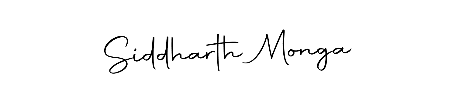 How to make Siddharth Monga name signature. Use Autography-DOLnW style for creating short signs online. This is the latest handwritten sign. Siddharth Monga signature style 10 images and pictures png