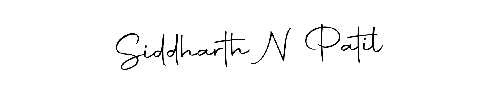 Make a beautiful signature design for name Siddharth N Patil. With this signature (Autography-DOLnW) style, you can create a handwritten signature for free. Siddharth N Patil signature style 10 images and pictures png