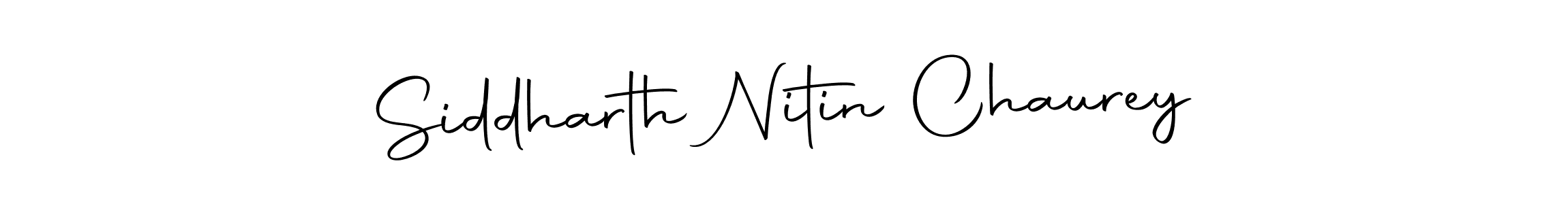 Create a beautiful signature design for name Siddharth Nitin Chaurey. With this signature (Autography-DOLnW) fonts, you can make a handwritten signature for free. Siddharth Nitin Chaurey signature style 10 images and pictures png