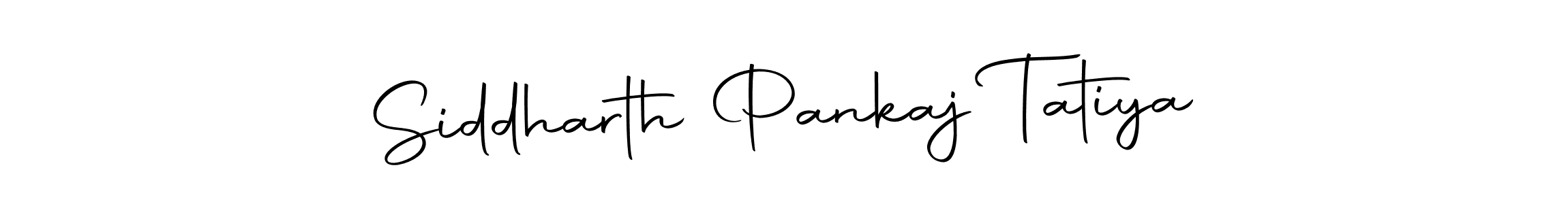 Make a beautiful signature design for name Siddharth Pankaj Tatiya. Use this online signature maker to create a handwritten signature for free. Siddharth Pankaj Tatiya signature style 10 images and pictures png