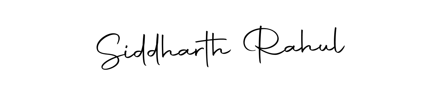 Make a short Siddharth Rahul signature style. Manage your documents anywhere anytime using Autography-DOLnW. Create and add eSignatures, submit forms, share and send files easily. Siddharth Rahul signature style 10 images and pictures png