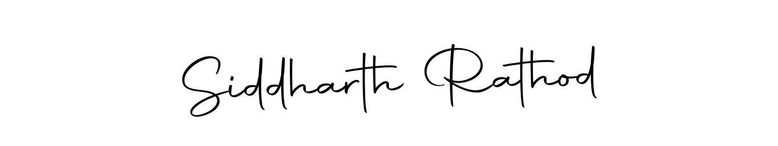 Design your own signature with our free online signature maker. With this signature software, you can create a handwritten (Autography-DOLnW) signature for name Siddharth Rathod. Siddharth Rathod signature style 10 images and pictures png