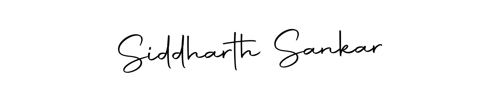 How to make Siddharth Sankar name signature. Use Autography-DOLnW style for creating short signs online. This is the latest handwritten sign. Siddharth Sankar signature style 10 images and pictures png