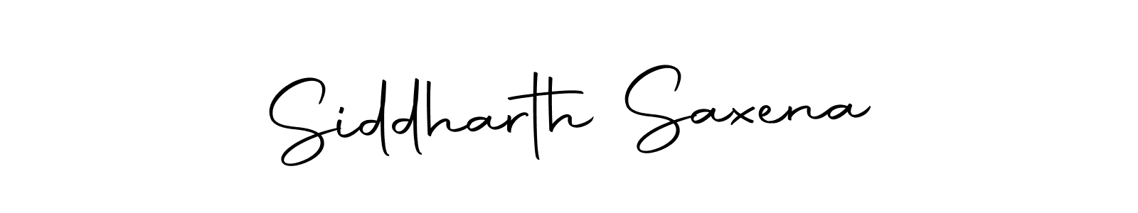 Design your own signature with our free online signature maker. With this signature software, you can create a handwritten (Autography-DOLnW) signature for name Siddharth Saxena. Siddharth Saxena signature style 10 images and pictures png