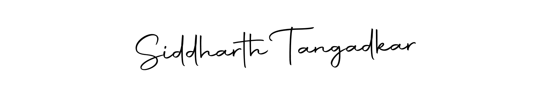 How to make Siddharth Tangadkar name signature. Use Autography-DOLnW style for creating short signs online. This is the latest handwritten sign. Siddharth Tangadkar signature style 10 images and pictures png