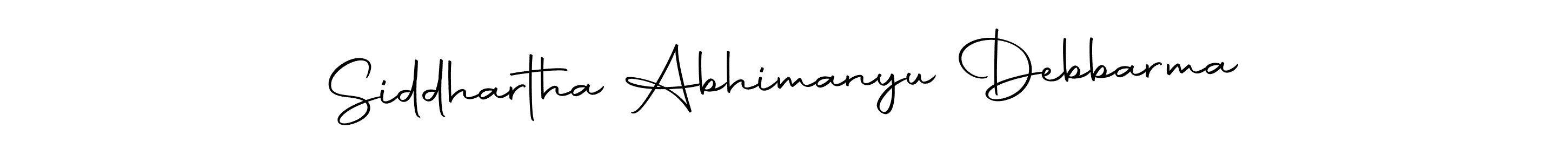 Design your own signature with our free online signature maker. With this signature software, you can create a handwritten (Autography-DOLnW) signature for name Siddhartha Abhimanyu Debbarma. Siddhartha Abhimanyu Debbarma signature style 10 images and pictures png