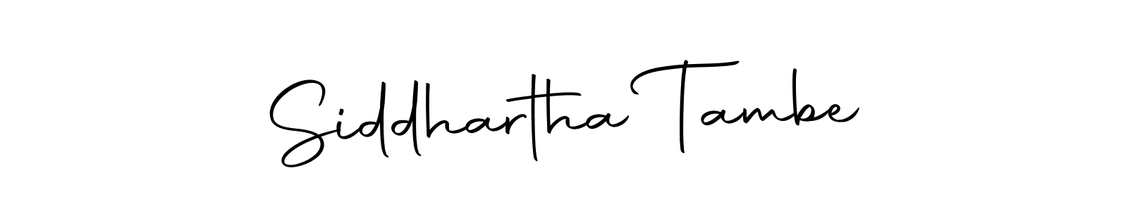 Design your own signature with our free online signature maker. With this signature software, you can create a handwritten (Autography-DOLnW) signature for name Siddhartha Tambe. Siddhartha Tambe signature style 10 images and pictures png