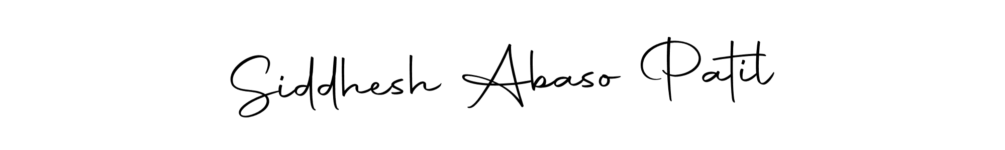 Make a beautiful signature design for name Siddhesh Abaso Patil. With this signature (Autography-DOLnW) style, you can create a handwritten signature for free. Siddhesh Abaso Patil signature style 10 images and pictures png