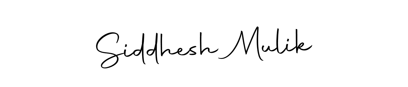 Make a beautiful signature design for name Siddhesh Mulik. With this signature (Autography-DOLnW) style, you can create a handwritten signature for free. Siddhesh Mulik signature style 10 images and pictures png