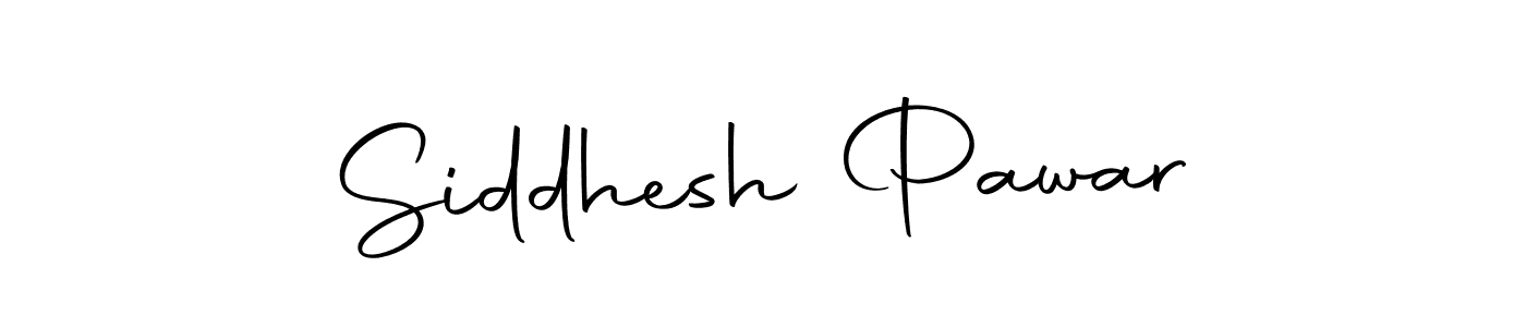 How to make Siddhesh Pawar name signature. Use Autography-DOLnW style for creating short signs online. This is the latest handwritten sign. Siddhesh Pawar signature style 10 images and pictures png