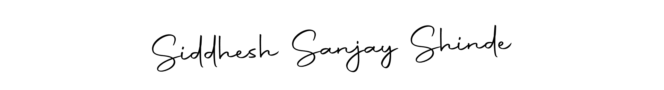 Create a beautiful signature design for name Siddhesh Sanjay Shinde. With this signature (Autography-DOLnW) fonts, you can make a handwritten signature for free. Siddhesh Sanjay Shinde signature style 10 images and pictures png