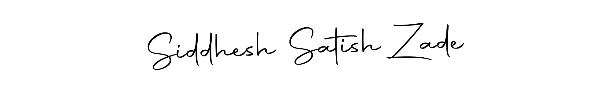 Design your own signature with our free online signature maker. With this signature software, you can create a handwritten (Autography-DOLnW) signature for name Siddhesh Satish Zade. Siddhesh Satish Zade signature style 10 images and pictures png
