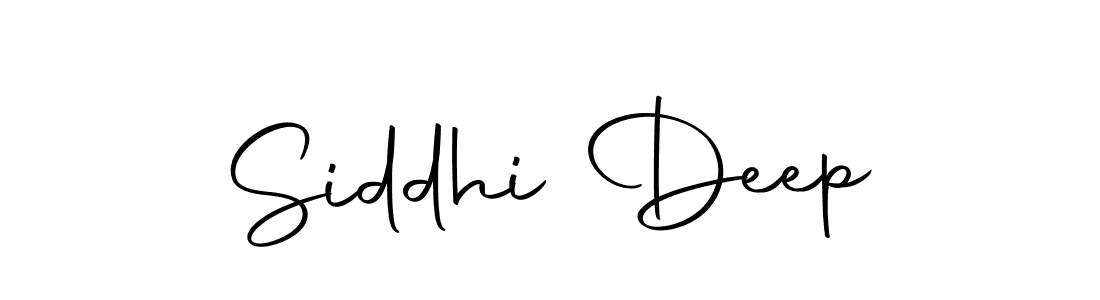 Design your own signature with our free online signature maker. With this signature software, you can create a handwritten (Autography-DOLnW) signature for name Siddhi Deep. Siddhi Deep signature style 10 images and pictures png