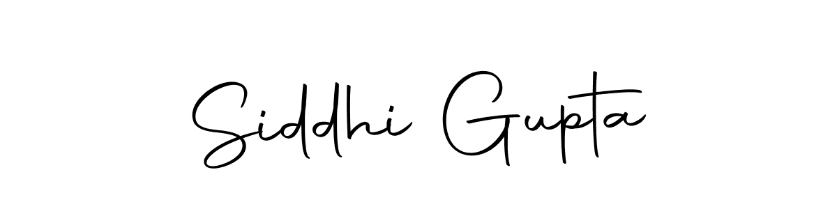 Create a beautiful signature design for name Siddhi Gupta. With this signature (Autography-DOLnW) fonts, you can make a handwritten signature for free. Siddhi Gupta signature style 10 images and pictures png