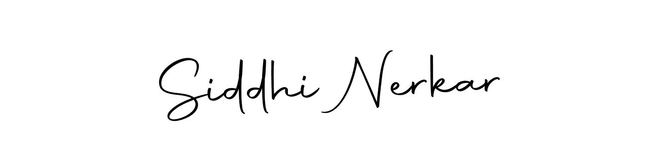 Design your own signature with our free online signature maker. With this signature software, you can create a handwritten (Autography-DOLnW) signature for name Siddhi Nerkar. Siddhi Nerkar signature style 10 images and pictures png