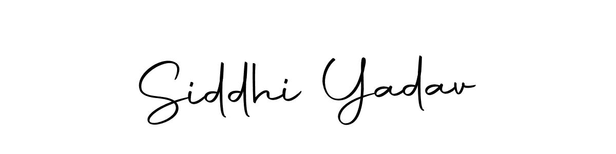 Create a beautiful signature design for name Siddhi Yadav. With this signature (Autography-DOLnW) fonts, you can make a handwritten signature for free. Siddhi Yadav signature style 10 images and pictures png