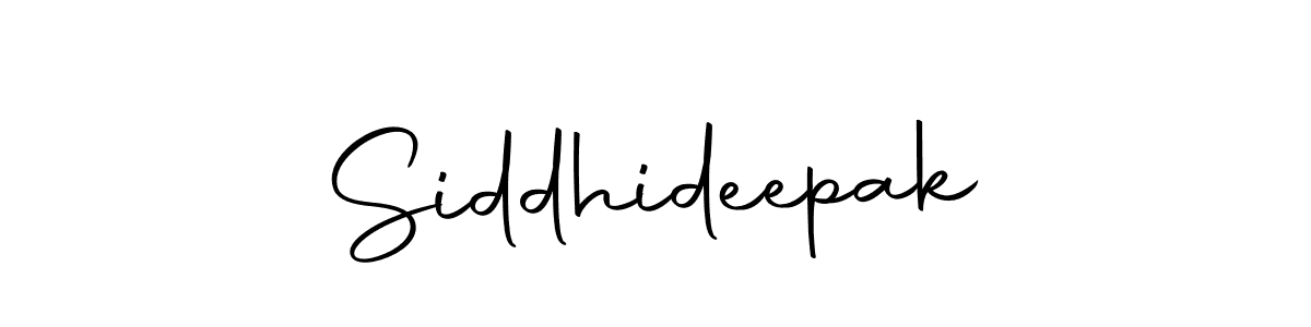 Make a beautiful signature design for name Siddhideepak. With this signature (Autography-DOLnW) style, you can create a handwritten signature for free. Siddhideepak signature style 10 images and pictures png