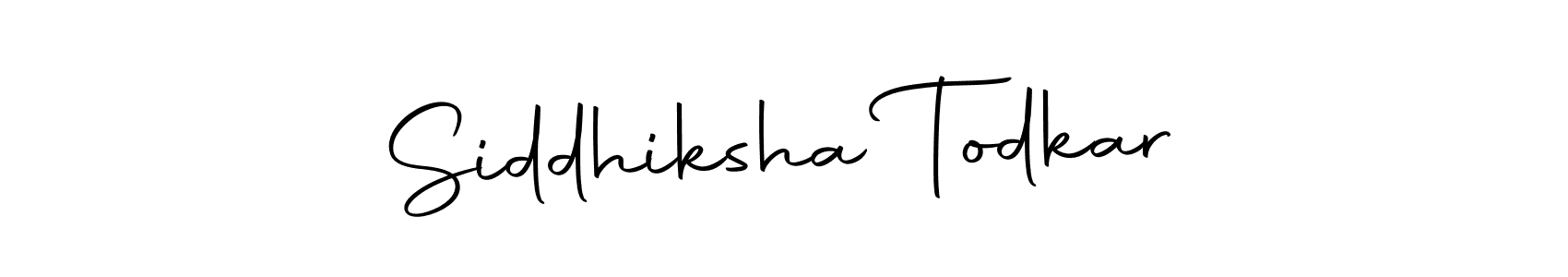 Use a signature maker to create a handwritten signature online. With this signature software, you can design (Autography-DOLnW) your own signature for name Siddhiksha Todkar. Siddhiksha Todkar signature style 10 images and pictures png