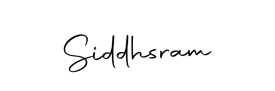 Create a beautiful signature design for name Siddhsram. With this signature (Autography-DOLnW) fonts, you can make a handwritten signature for free. Siddhsram signature style 10 images and pictures png