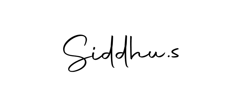 Create a beautiful signature design for name Siddhu.s. With this signature (Autography-DOLnW) fonts, you can make a handwritten signature for free. Siddhu.s signature style 10 images and pictures png