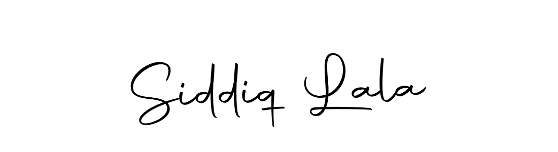 How to make Siddiq Lala name signature. Use Autography-DOLnW style for creating short signs online. This is the latest handwritten sign. Siddiq Lala signature style 10 images and pictures png