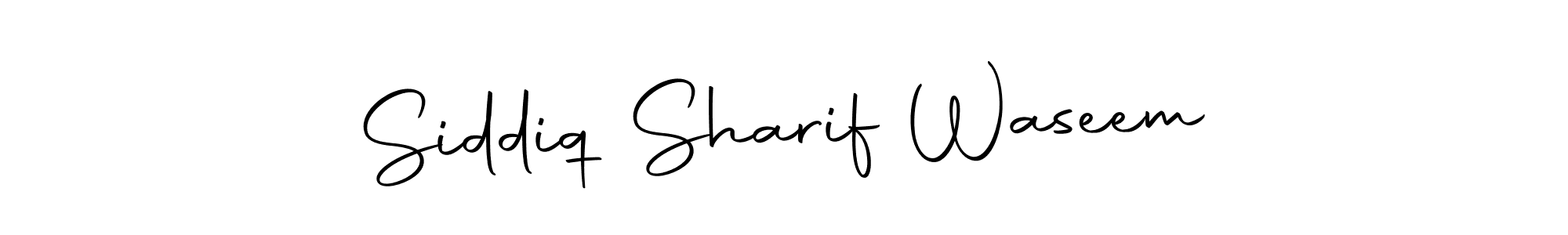 Design your own signature with our free online signature maker. With this signature software, you can create a handwritten (Autography-DOLnW) signature for name Siddiq Sharif Waseem. Siddiq Sharif Waseem signature style 10 images and pictures png