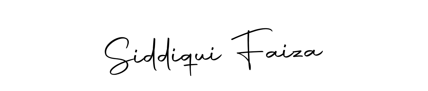 Design your own signature with our free online signature maker. With this signature software, you can create a handwritten (Autography-DOLnW) signature for name Siddiqui Faiza. Siddiqui Faiza signature style 10 images and pictures png