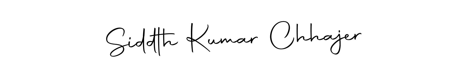 Use a signature maker to create a handwritten signature online. With this signature software, you can design (Autography-DOLnW) your own signature for name Siddth Kumar Chhajer. Siddth Kumar Chhajer signature style 10 images and pictures png