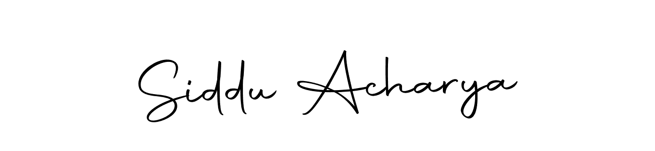 How to make Siddu Acharya signature? Autography-DOLnW is a professional autograph style. Create handwritten signature for Siddu Acharya name. Siddu Acharya signature style 10 images and pictures png