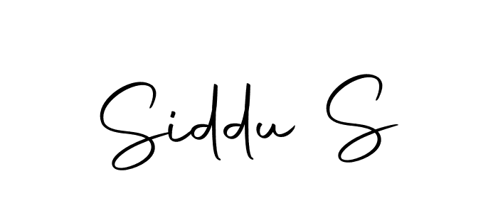 Design your own signature with our free online signature maker. With this signature software, you can create a handwritten (Autography-DOLnW) signature for name Siddu S. Siddu S signature style 10 images and pictures png