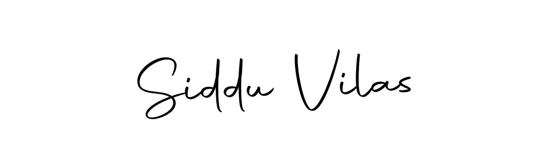 How to make Siddu Vilas signature? Autography-DOLnW is a professional autograph style. Create handwritten signature for Siddu Vilas name. Siddu Vilas signature style 10 images and pictures png