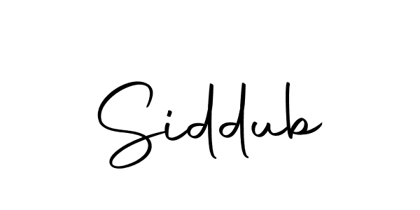 Make a beautiful signature design for name Siddub. With this signature (Autography-DOLnW) style, you can create a handwritten signature for free. Siddub signature style 10 images and pictures png