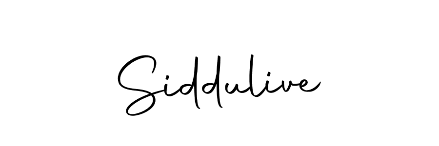 You should practise on your own different ways (Autography-DOLnW) to write your name (Siddulive) in signature. don't let someone else do it for you. Siddulive signature style 10 images and pictures png