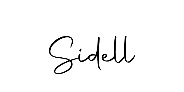 Use a signature maker to create a handwritten signature online. With this signature software, you can design (Autography-DOLnW) your own signature for name Sidell. Sidell signature style 10 images and pictures png