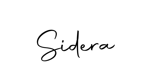 Design your own signature with our free online signature maker. With this signature software, you can create a handwritten (Autography-DOLnW) signature for name Sidera. Sidera signature style 10 images and pictures png