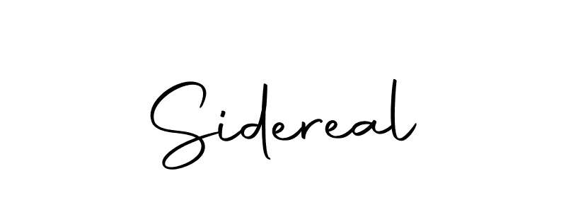 Make a beautiful signature design for name Sidereal. With this signature (Autography-DOLnW) style, you can create a handwritten signature for free. Sidereal signature style 10 images and pictures png