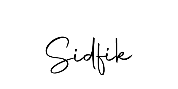 if you are searching for the best signature style for your name Sidfik. so please give up your signature search. here we have designed multiple signature styles  using Autography-DOLnW. Sidfik signature style 10 images and pictures png