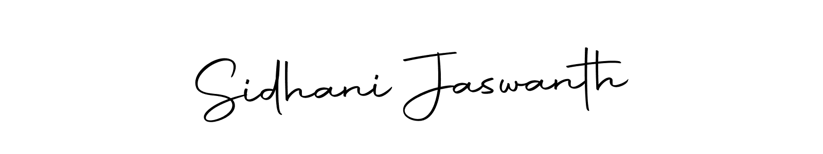 Design your own signature with our free online signature maker. With this signature software, you can create a handwritten (Autography-DOLnW) signature for name Sidhani Jaswanth. Sidhani Jaswanth signature style 10 images and pictures png