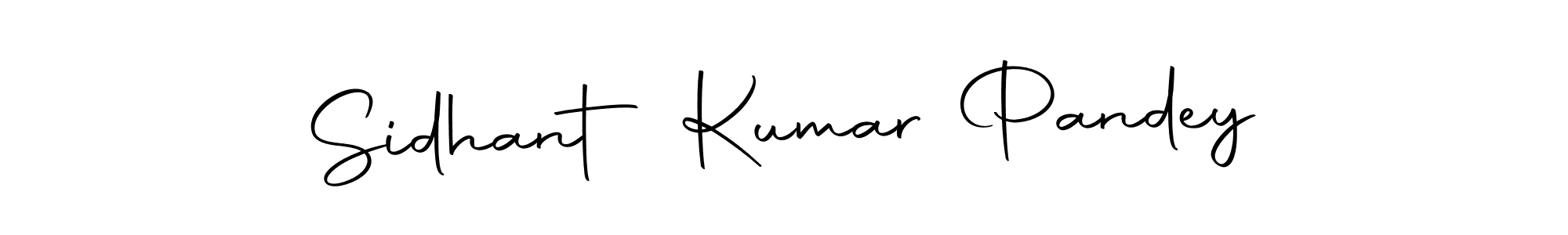 How to make Sidhant Kumar Pandey name signature. Use Autography-DOLnW style for creating short signs online. This is the latest handwritten sign. Sidhant Kumar Pandey signature style 10 images and pictures png