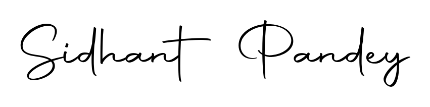 Download transparent PNG signature for name Sidhant Pandey styled with Autography-DOLnW font. Ready to paste directly into PDF and Word agreements. Sidhant Pandey signature style 10 images and pictures png